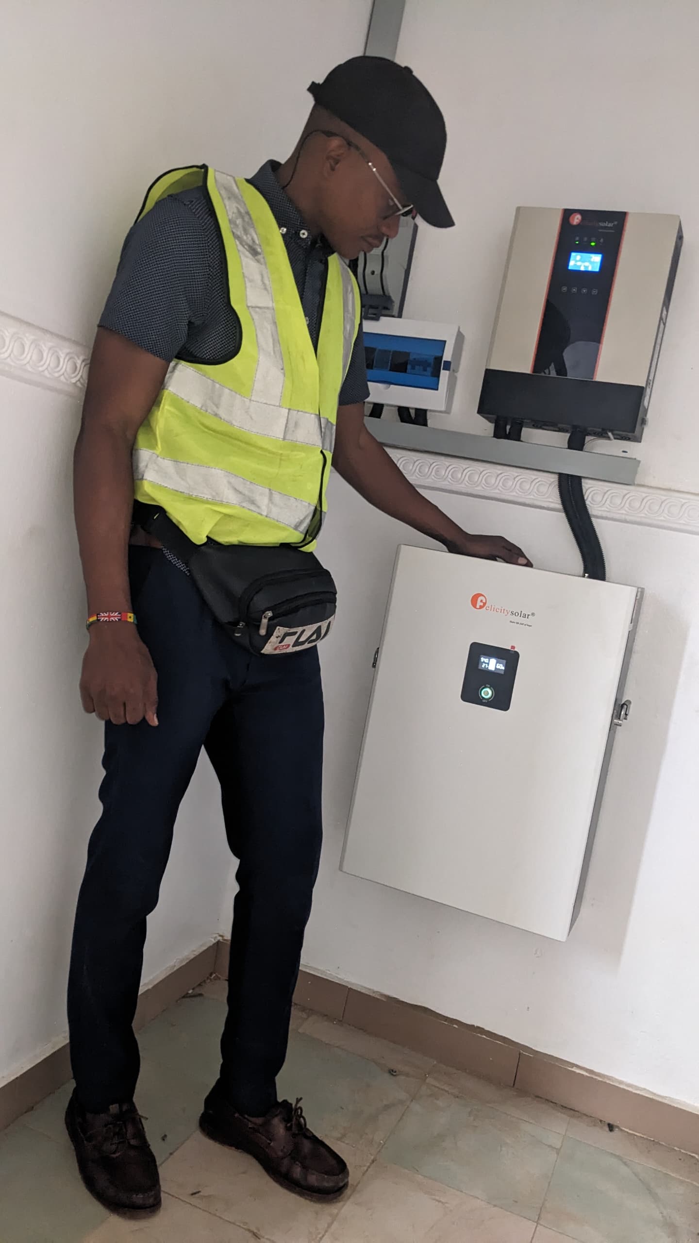 Bayking Solar technician at work